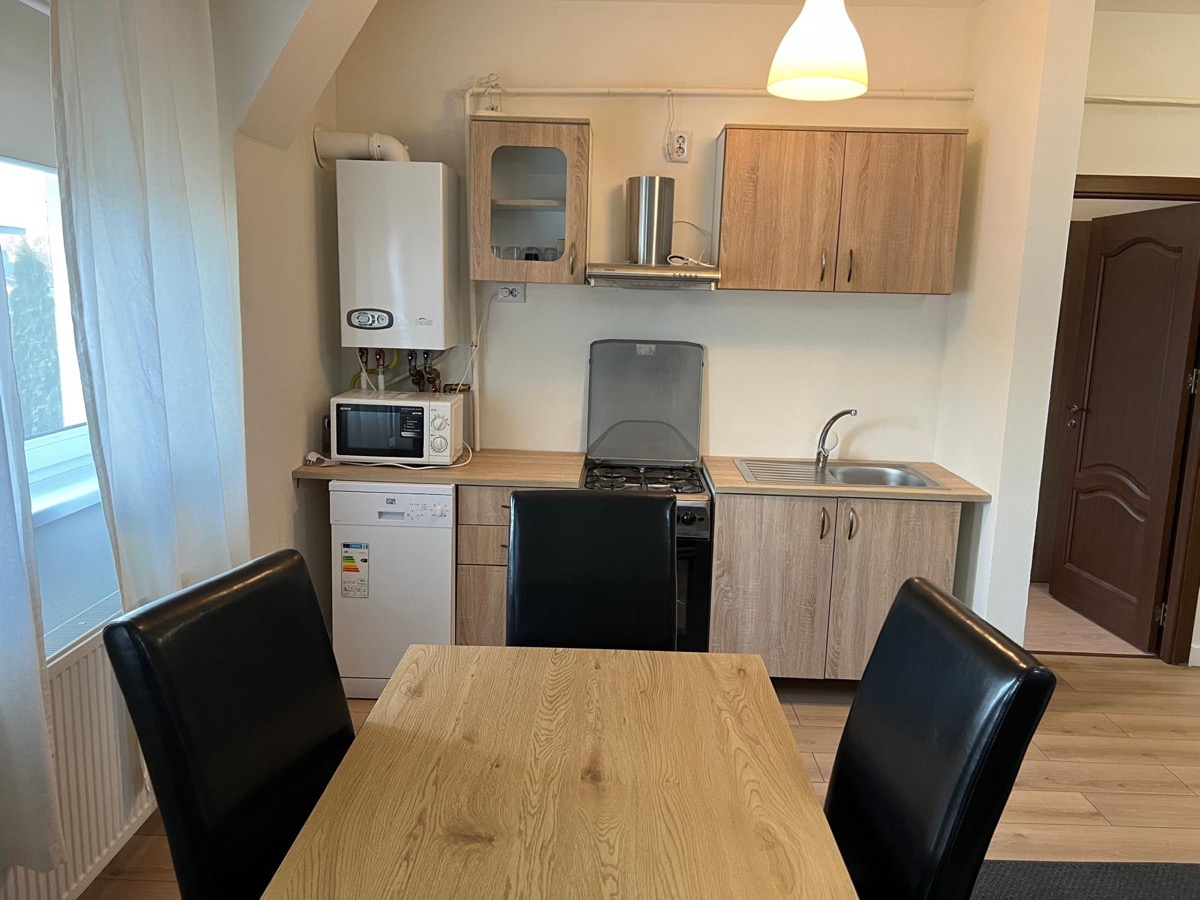 Kitchen from dining area